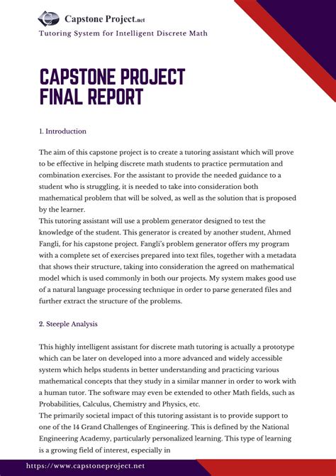 Capstone project examples. Things To Know About Capstone project examples. 